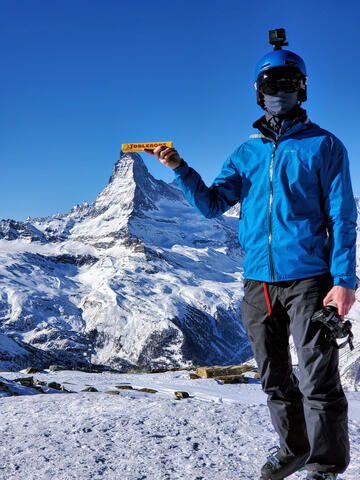 Skiing in the Swiss Alps